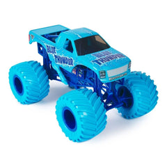 Masinuta metalica Monster Jam, scara 1/24, Blue Thunder, SPM6056371-20144301