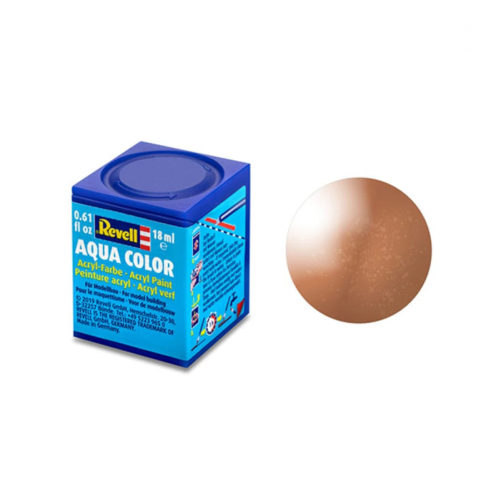 Vopsea Revell Aqua Metalizat Cupru– 18Ml – Pe Baza De Apa Rev36193