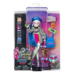 Papusa de colectie Monster High Ghoulia Yelps si accesorii  HHK58