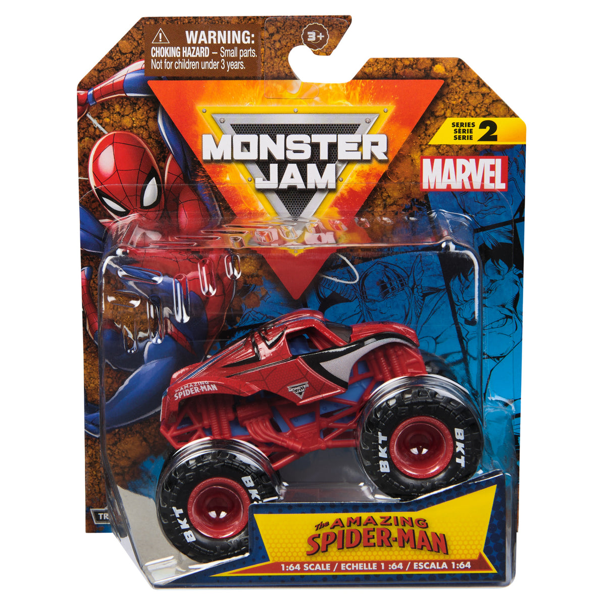Monster Jam Camionul Gigant Marvel Monster Truck Scara 1/64 The Amazing Spiderman Spm 6069960-20148215