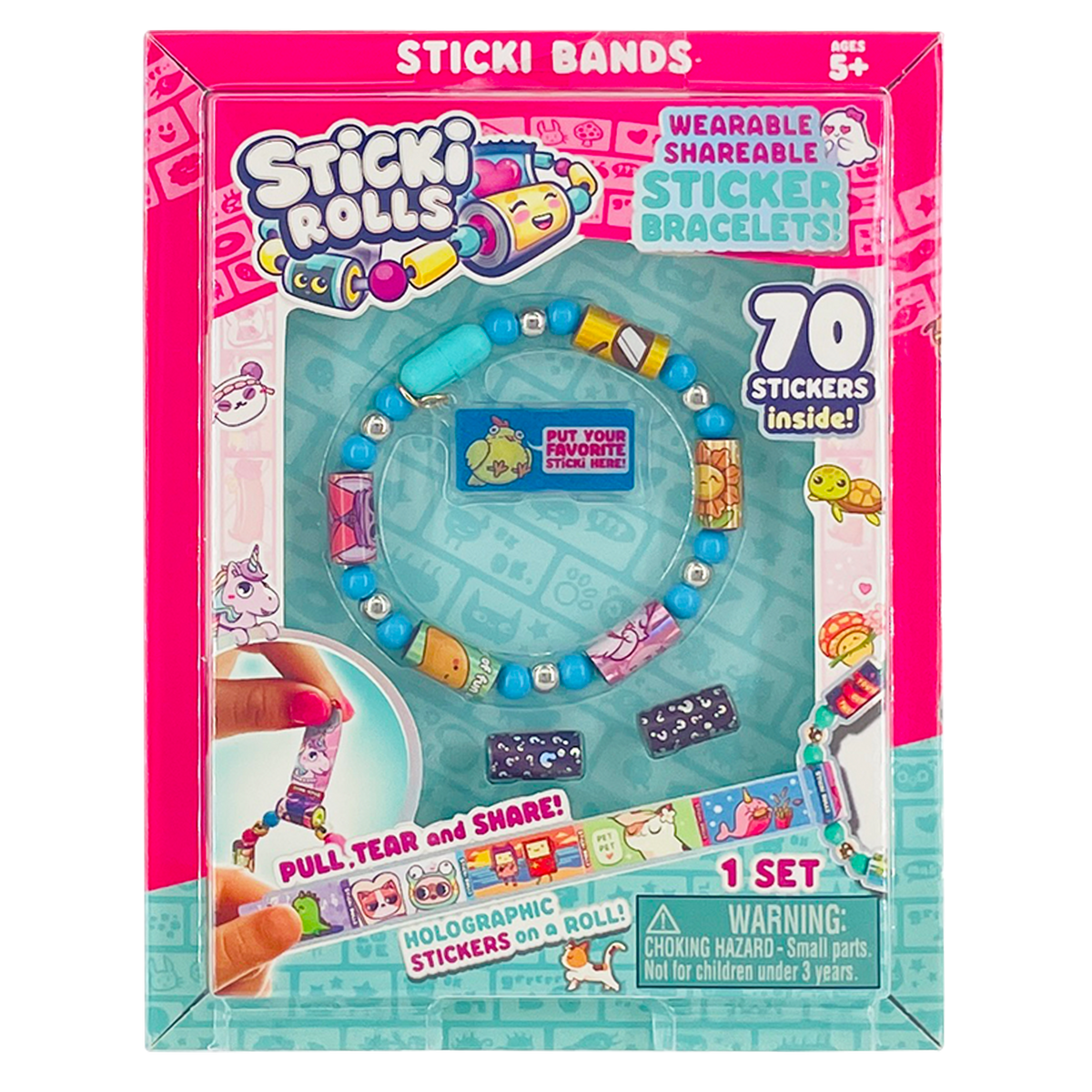 Bratari Cu Stickere Sticki Rolls Single Pack Scsr100 Albastru