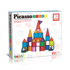 Picasso Tiles Set Magnetic 63 Buc Set Constructii PICPTL63 026936  test