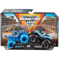 Set 2 masinute Monster Jam scara 1/16, Megalodon vs Hooked, SPM6064128-20144319