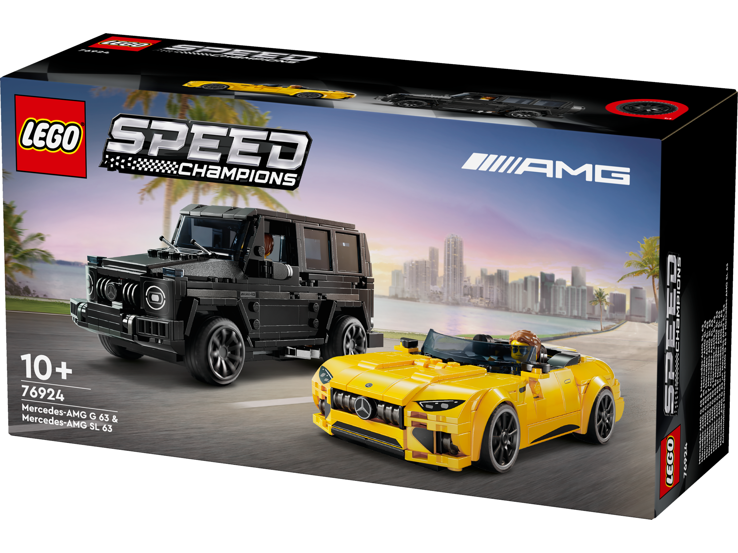 LEGO® Speed Champions - Mercedes-AMG G 63 si Mercedes-AMG SL 63 76924, 808 piese