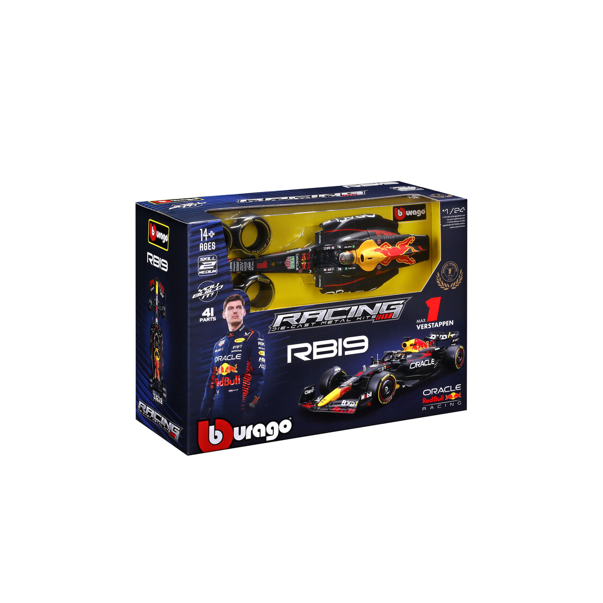 Bb28507 1:24 Formula 1 Model Kit - Oracle Red Bull Racing Rb19 Max Verstappen