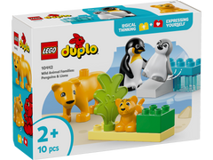 LEGO® DUPLO - Familii de animale salbatice: Pinguini si lei 10442, 10 piese