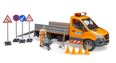 Vehicul Mercedes-Benz Sprinter Comunal cu figurina si accesorii 02677