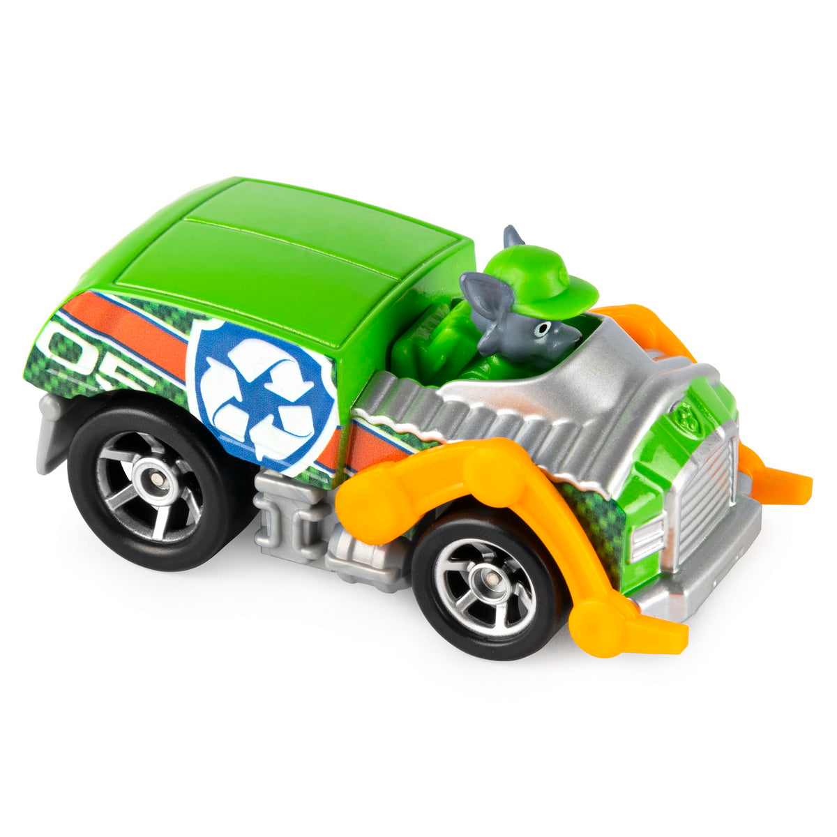 Masinuta cu figurina Paw Patrol True Metal, Rocky SPM6053257-20121334