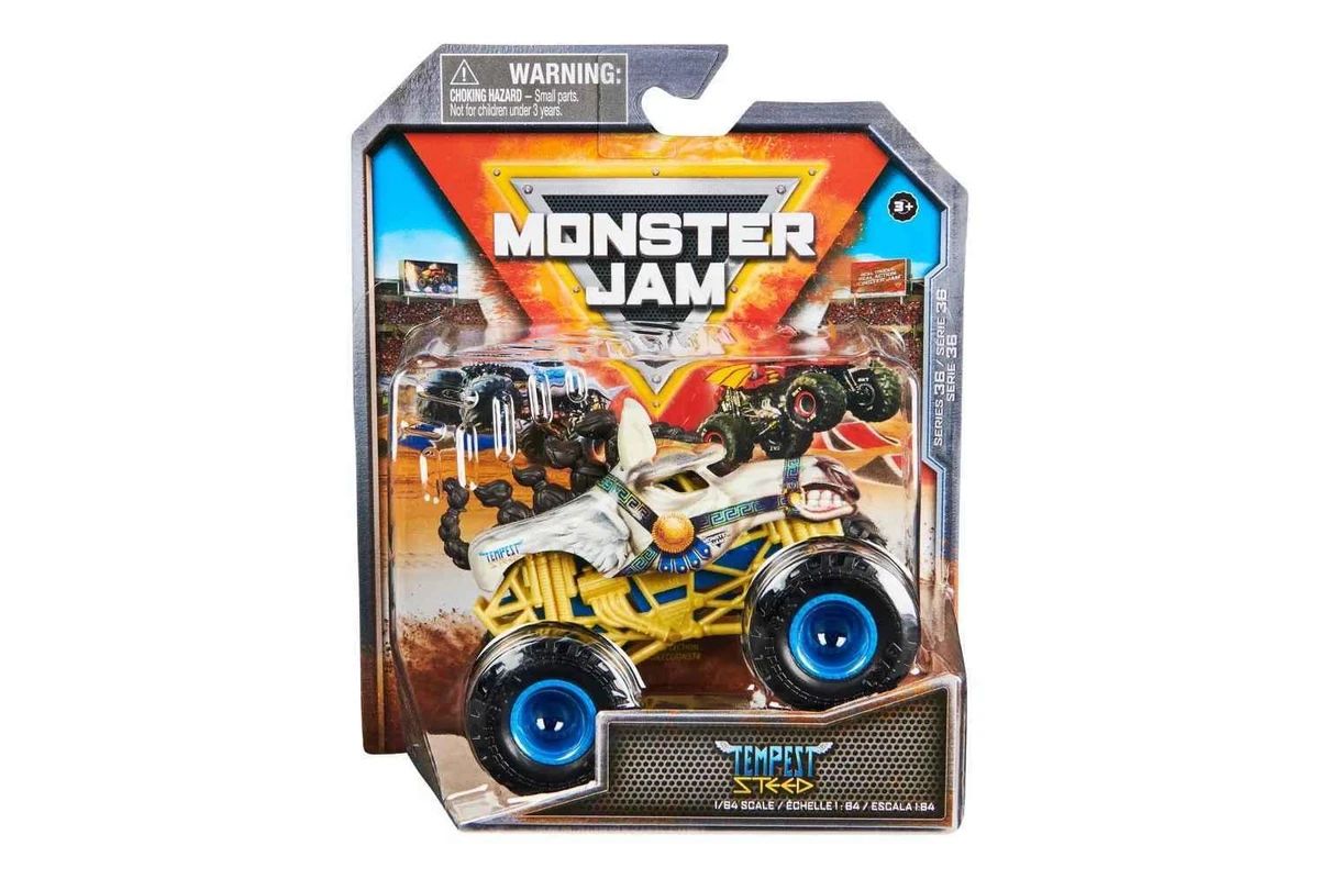 Masinuta Monster Jam, scara 1/64, Tempest Steed, SPM6044941-20146078