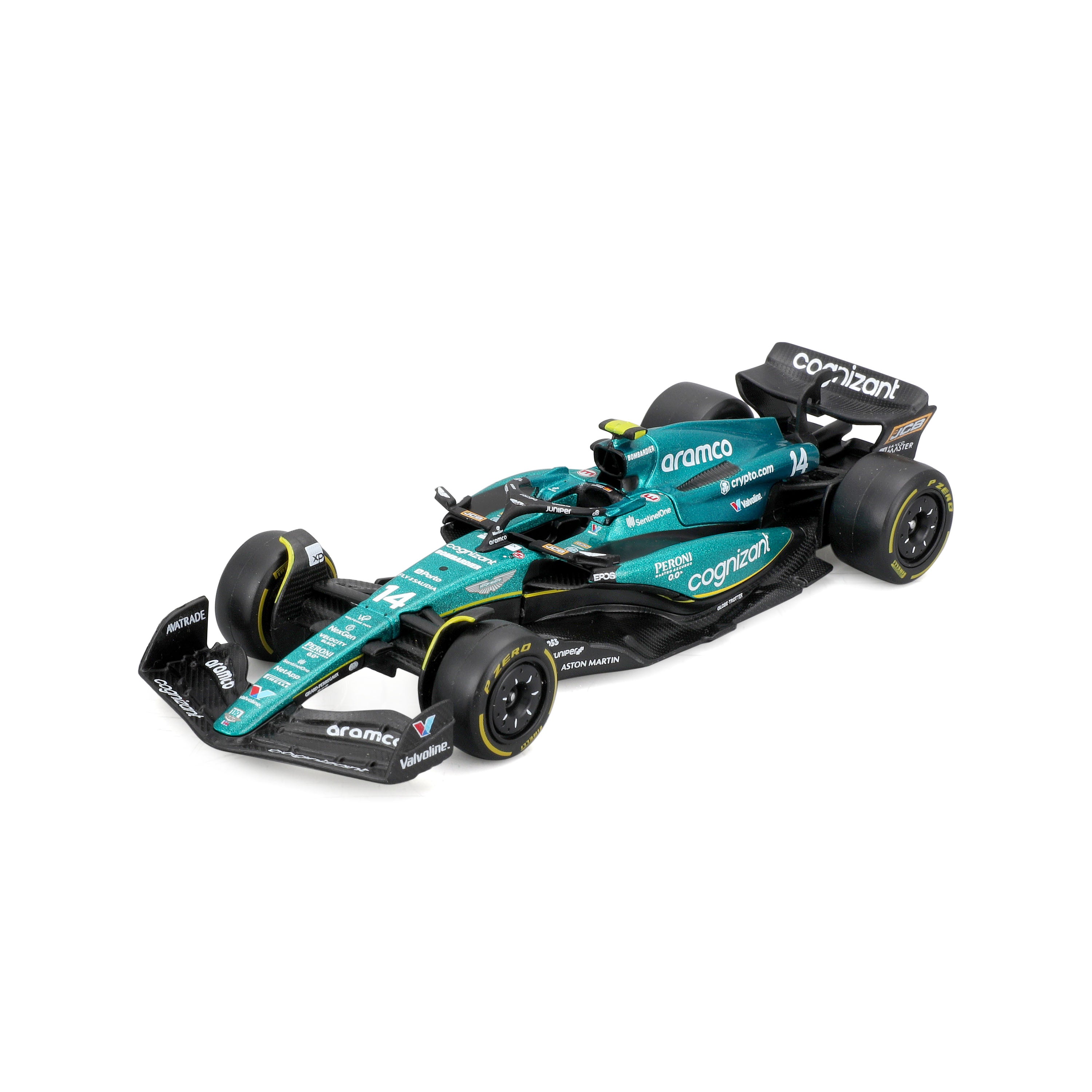Bb38090/14 Macheta Bburago Formula 1 1/43 Race - Aston Martin Amr23 (2023) #14 Fernando Alonso