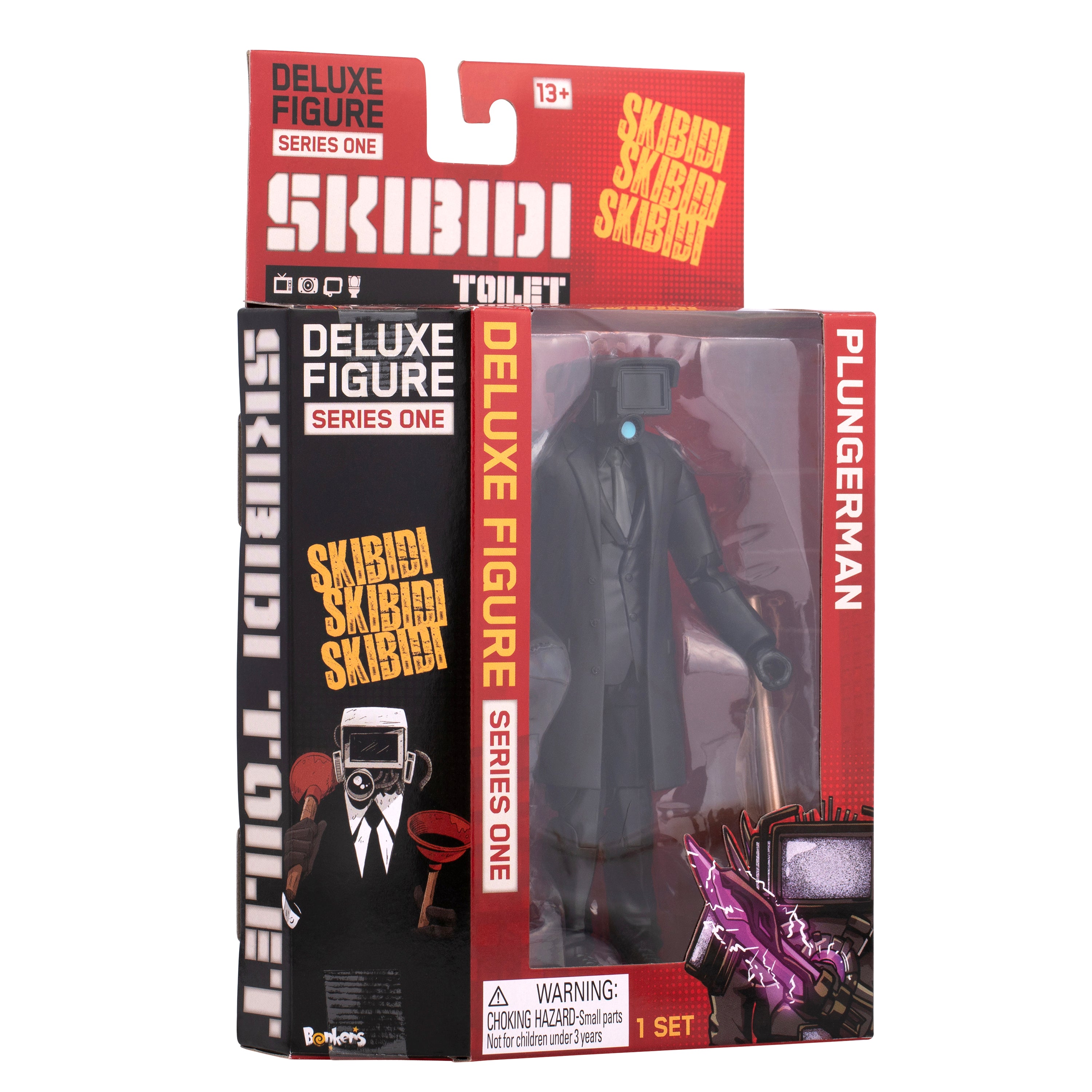 Skibidi Toilet S1 Figurine 15 Cm Plungerman Bonski1380Plungm
