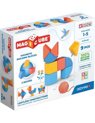 Set de constructie magnetic, Magicube Animale, 9 piese, Geomag, 201