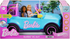 Hot Wheels Barbie RC SUV si Stickere, Masina de Jucarie HTP53